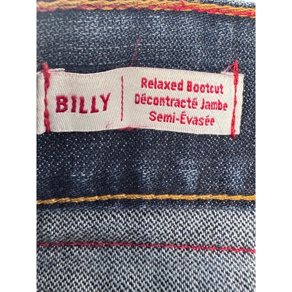 True Religion Men's Billy Flap Sn Relaxed Bootcut Jeans Size 38 Made in Mexico - Picture 8 of 9